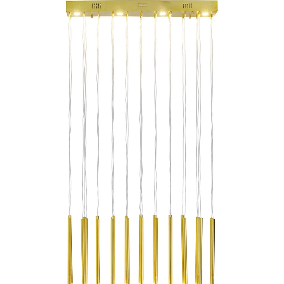 KARE Design Modern Brass LED Pendant Light for Living Room – Vegas Style Hanging Lamp