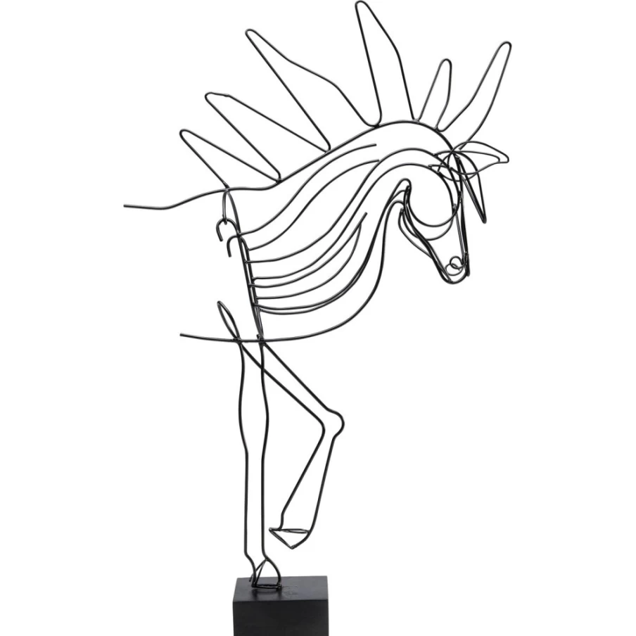 KARE Design Modern Deco Object - 51Cm Wire Horse Sculpture for Home Decor