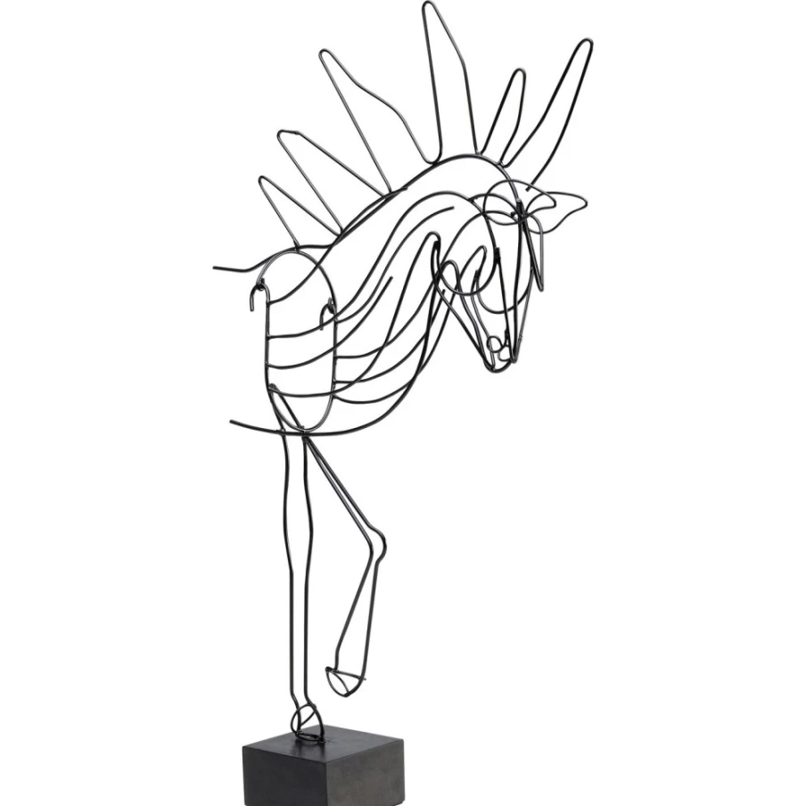 KARE Design Modern Deco Object - 51Cm Wire Horse Sculpture for Home Decor