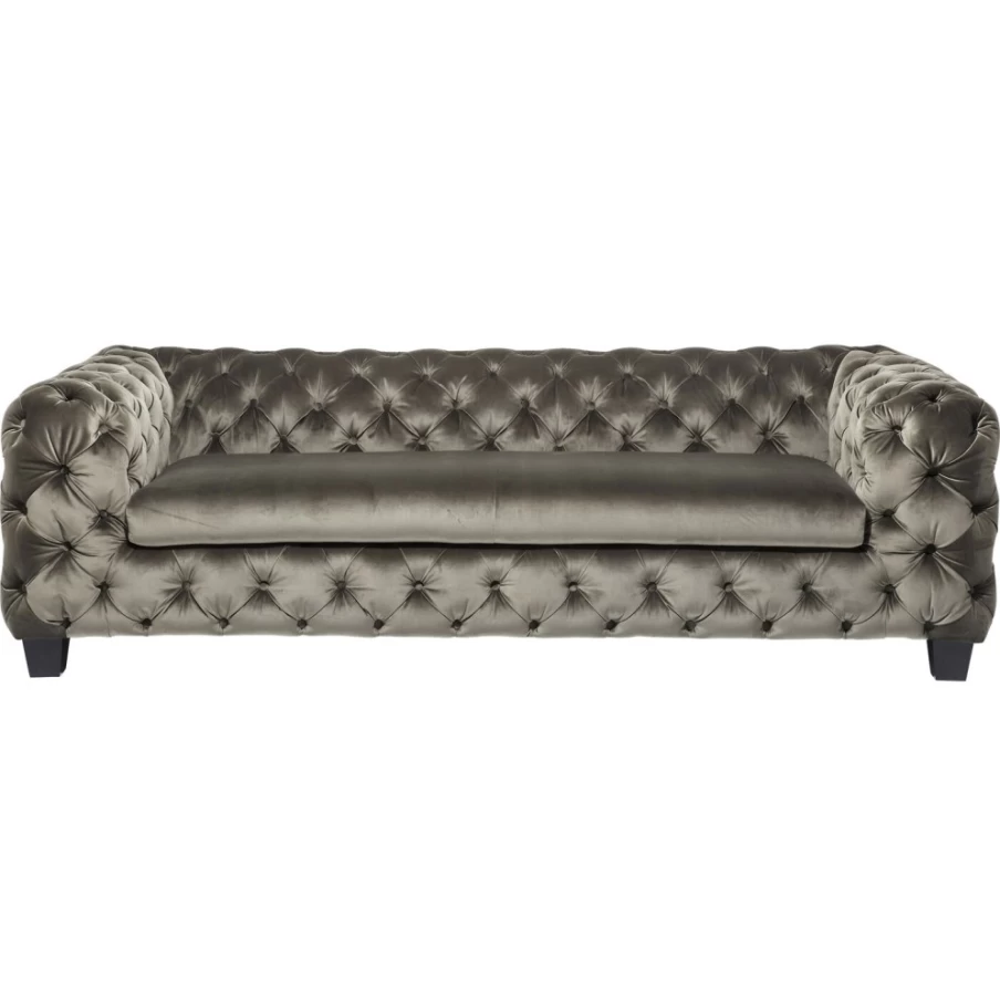 "KARE Design Modern 3-Seater Sofa in Khaki | Stylish Living Room Furniture"