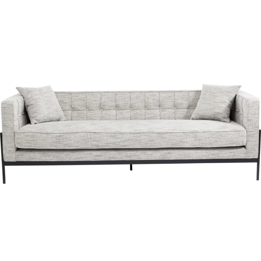 "KARE Design Modern 3-Seater Sofa Loft in Salt & Pepper Color – Stylish Contemporary Furniture"