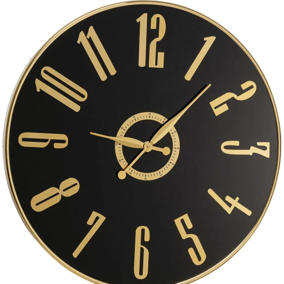 "KARE Design Modern Casino-Themed Black Wall Clock - 76cm Stylish Home Decor"