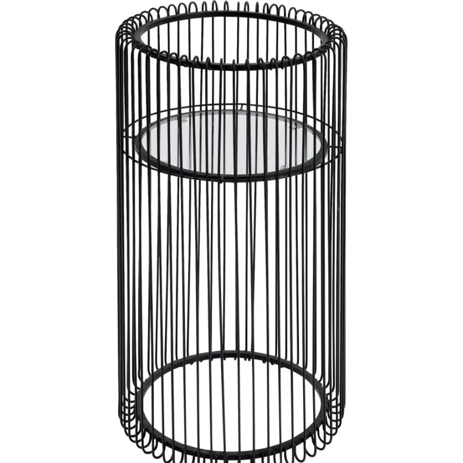 KARE Design Modern Black Metal Plant Holder - 70cm Hanging Wire Basket for Indoor Outdoor Plants
