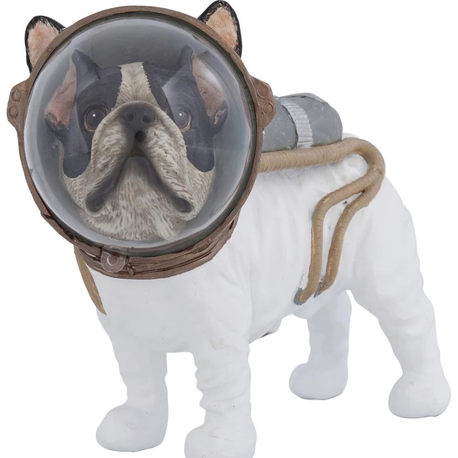 KARE Design Modern Space Dog Sculpture - 21Cm Retro Deco Figurine for Home Decor