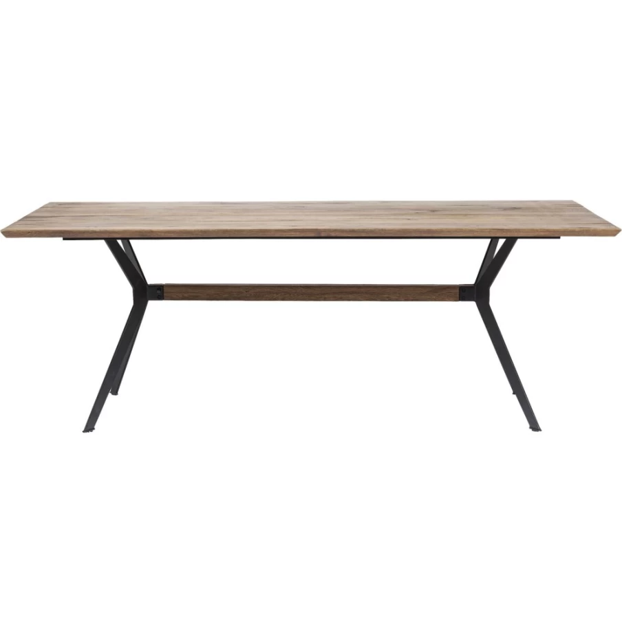 KARE Design Modern Oak Dining Table Downtown 220X100Cm Solid Wood Rectangular Kitchen Table