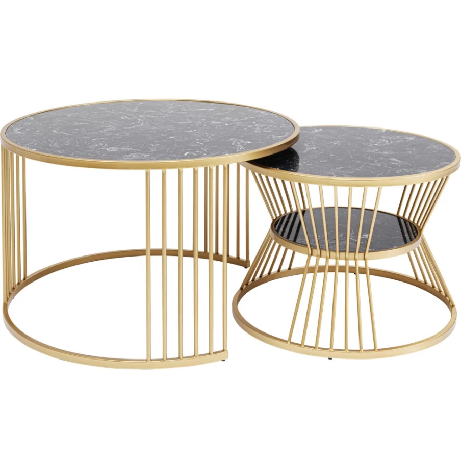 KARE Design Modern Roma Coffee Table Set of 2 - Stylish Living Room Furniture