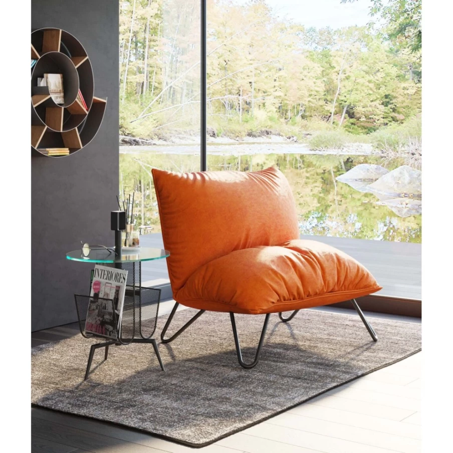 "KARE Design Modern Armchair in Port Pino Curry Color – Stylish Lounge Chair for Living Room"