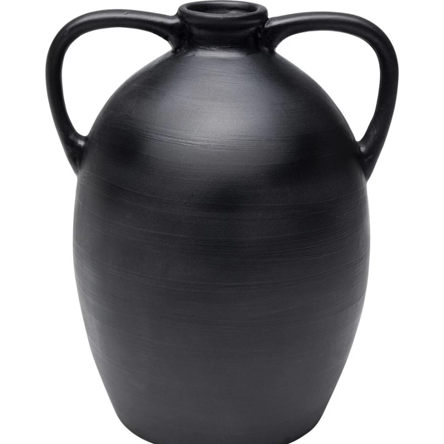 "KARE Design Bia Black Ceramic Vase - 31cm Modern Home Decor"
