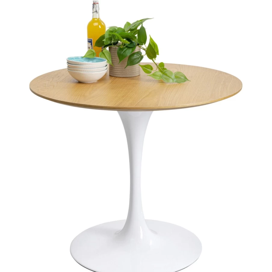KARE Design Oak White 90cm Table Invitation Set - Elegant Dining Decor