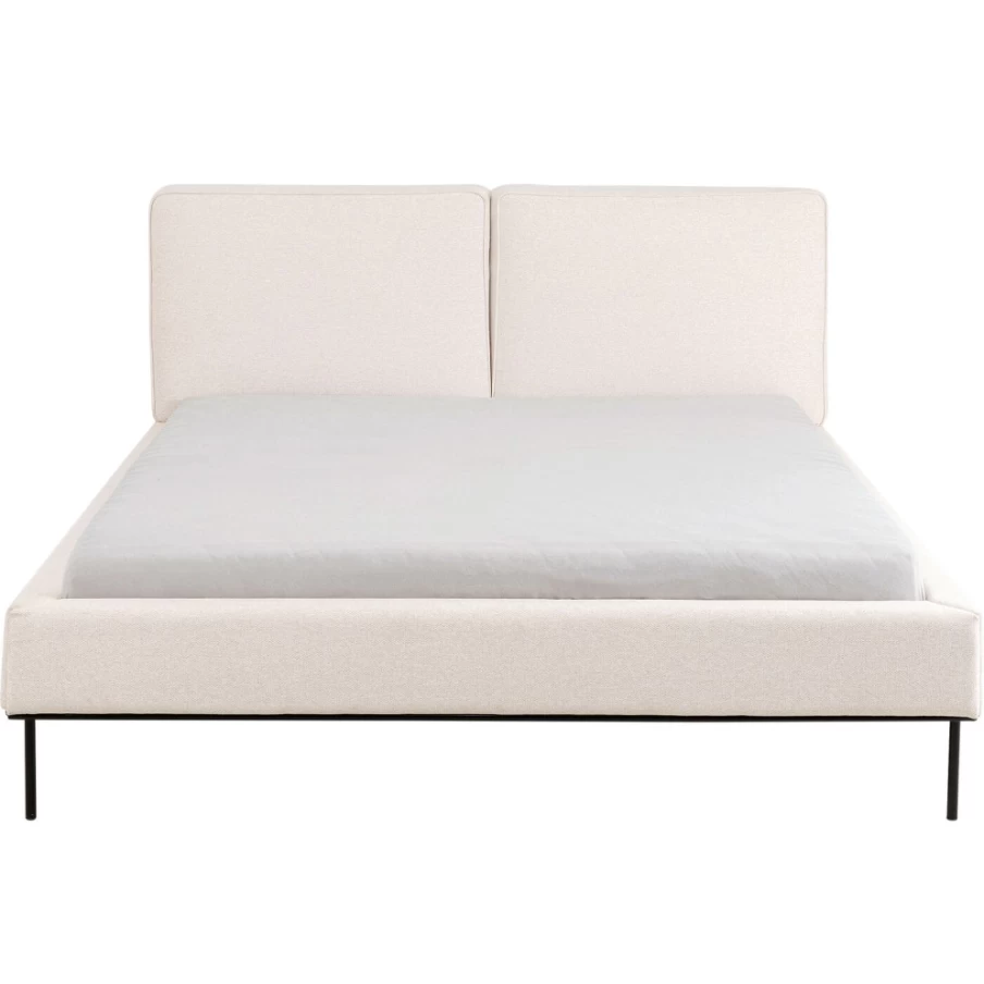"KARE Design Modern Beige Bed Frame East Side 160x200 cm Queen Size"
