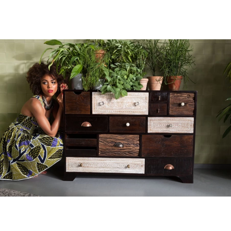 "KARE Design Finca 14-Drawer Dresser - Modern Storage Cabinet for Bedroom"