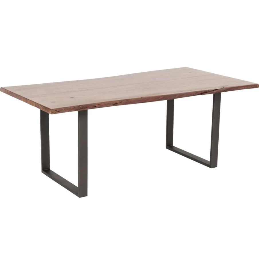 KARE Design Modern Dark Steel Dining Table - 200X100cm Industrial Style Table Harmony Collection