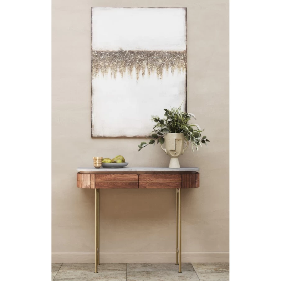"KARE Design Console Grace 100x76cm Modern Entryway Table - Stylish Hallway Furniture"