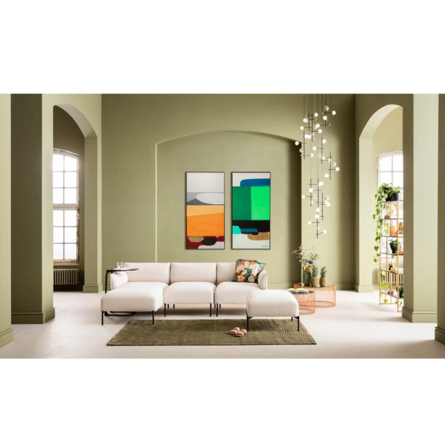 "KARE Design Modern Abstract Green Framed Wall Art Picture 73x143cm"