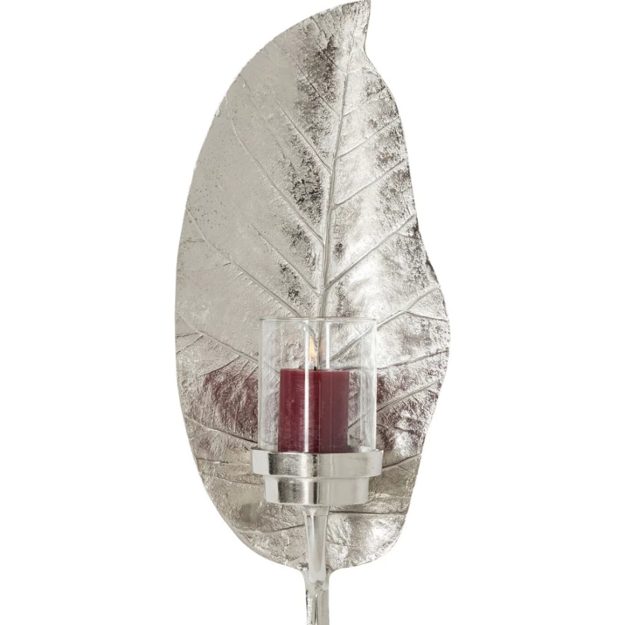KARE Design Modern Silver Leaf Lantern - Elegant Decorative Lighting for Indoor Outdoor