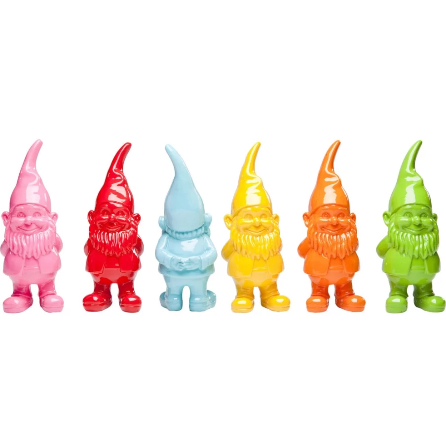 KARE Design Colorful 11cm Decorative Garden Gnome Assorted Styles