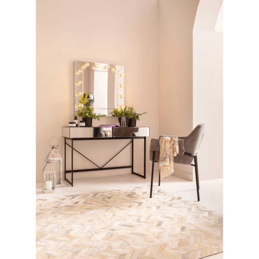 KARE Design Soran Black Desk 120x50 cm Modern Writing Table