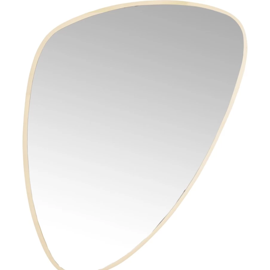 KARE Design Gold Decorative Wall Mirror - Jetset Style 56x83cm Modern Luxury Home Decor