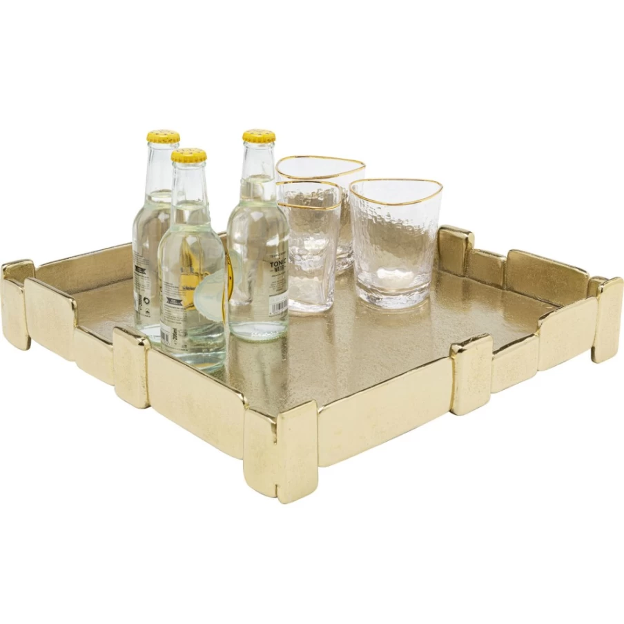 KARE Design Modern 42x42cm Decorative Tray Bricks for Stylish Home Organization