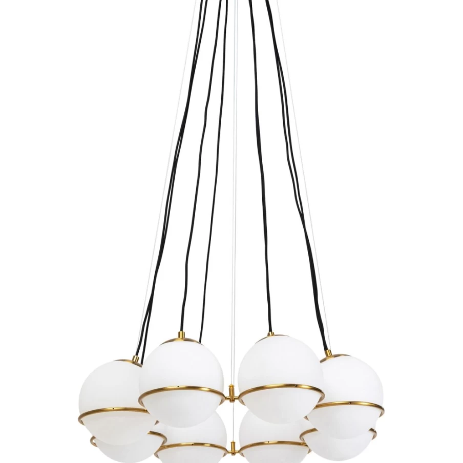 KARE Design Modern Gold Pendant Lamp Globe - 71cm Stylish Lighting Fixture for Home Decor