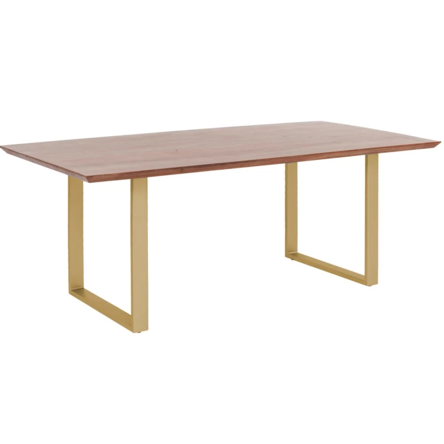 KARE Design Modern Dark Brass Dining Table Symphony 160X80cm Stylish Kitchen Restaurant Furniture