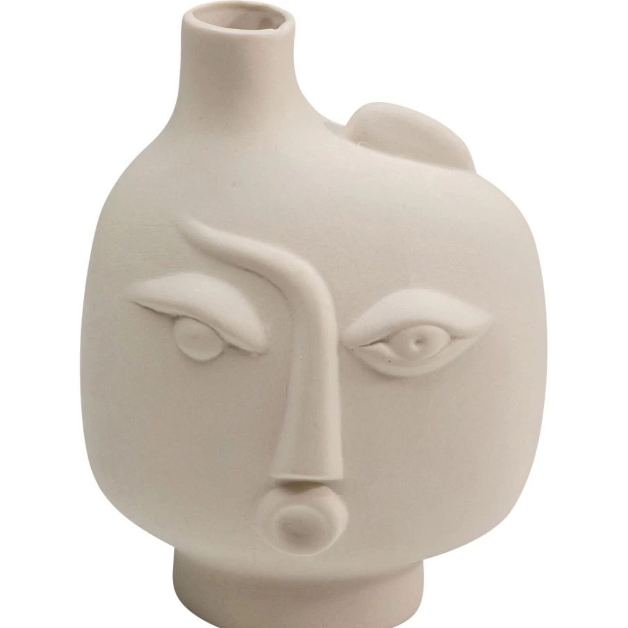 KARE Design Modern Spherical Face Left Vase - 16cm Decorative Home Accessory
