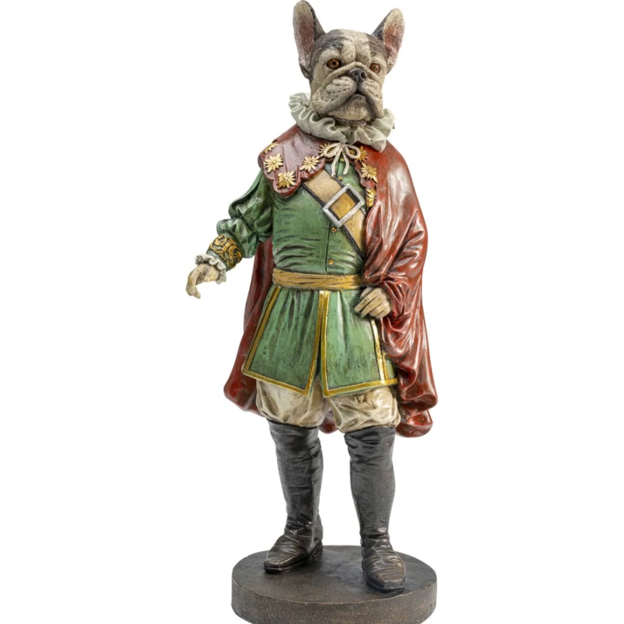 KARE Design Sir Frenchie Standing Dog Statue - 41Cm Modern Deco Figurine for Home Decor