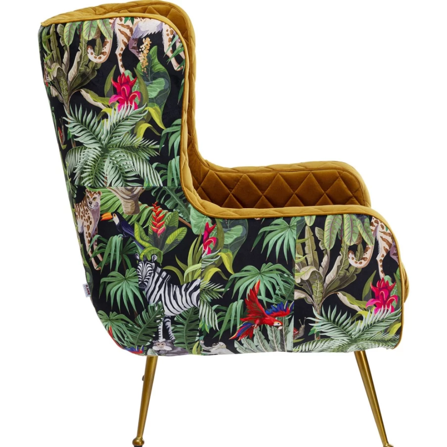 "KARE Design Modern Armchair Nonna Jungle - Stylish Contemporary Lounge Chair"