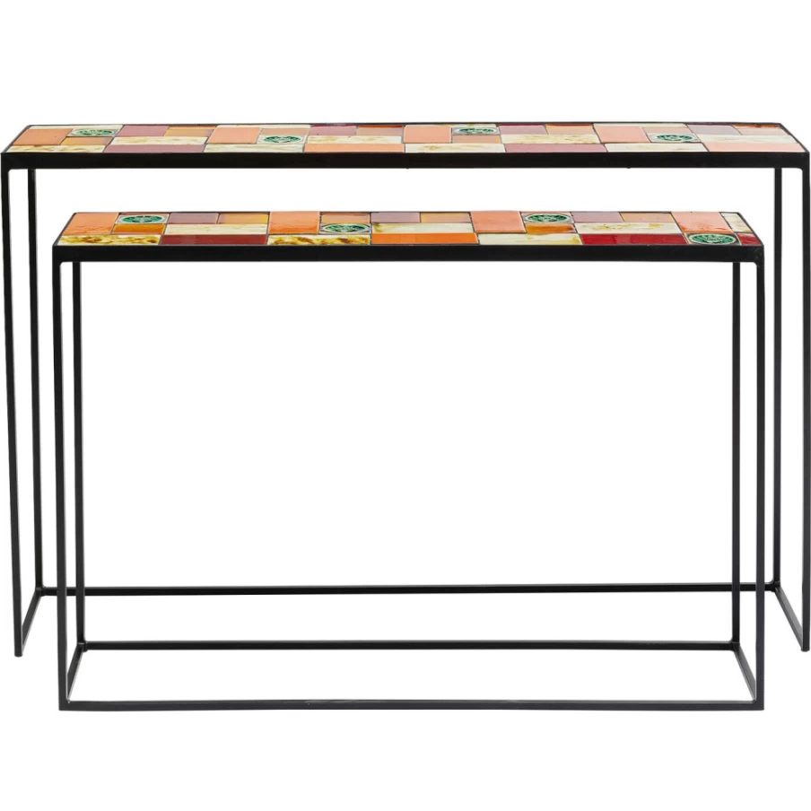 KARE Design Lisboa Console Table Set of 2, Modern Entryway Tables