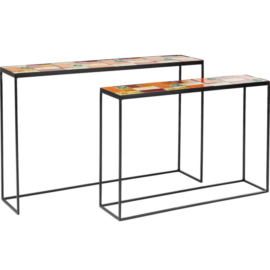 KARE Design Lisboa Console Table Set of 2, Modern Entryway Tables