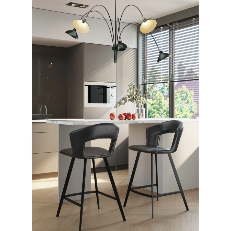 "KARE Design Modern Bar Stool Reunion - Stylish & Comfortable Counter Height Stool for Home & Cafe"