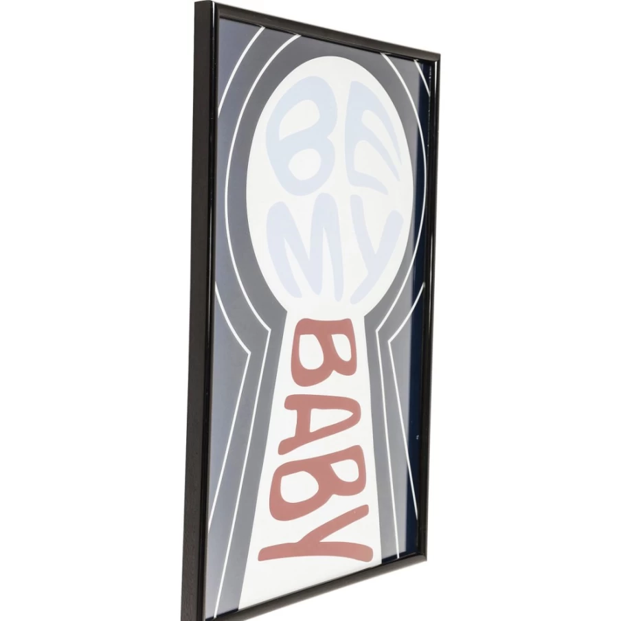 KARE Design Modern Picture Frame "Be My Baby" 42x30 cm - Decorative Wall Art for Home & Office