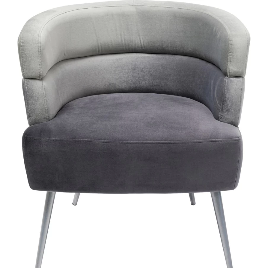 "KARE Design Modern Grey Armchair Sandwich – Stylish Lounge Chair for Living Room"