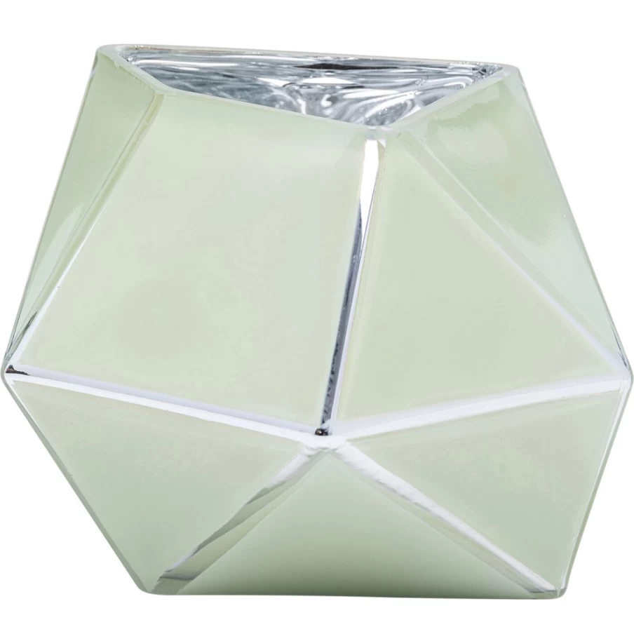 KARE Design Modern Pastel Silver Vase - 14cm Art Deco Home Decor