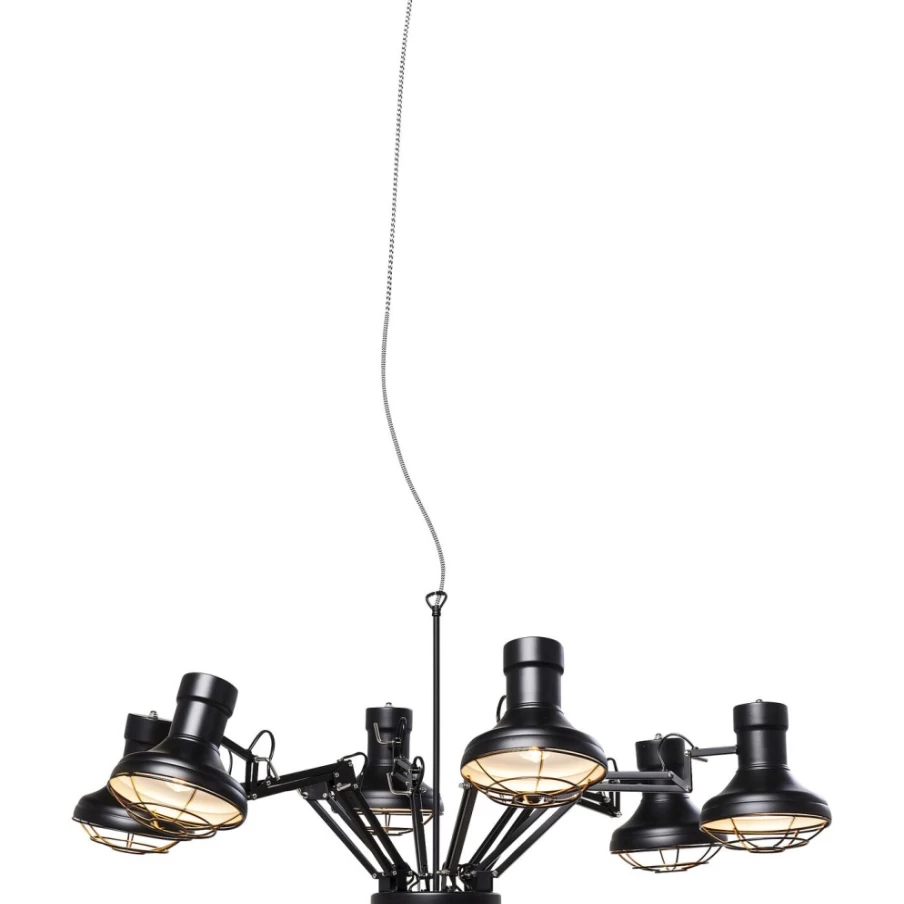 KARE Design Modern Spider 6-Light Pendant Lamp - Contemporary Multi-Light Chandelier for Dining Room