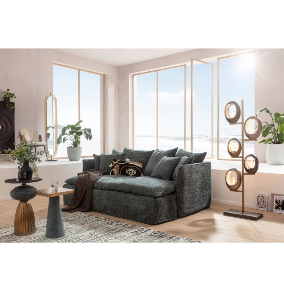 KARE Design Boheme Teal Big Sofa 230Cm Modern Luxury Living Room Furniture