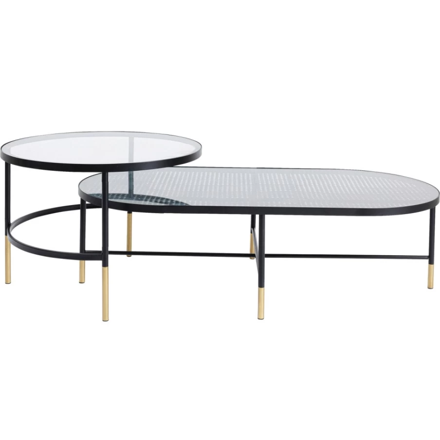 KARE Design Modern Coffee Table Fence Set of 2 - Stylish & Functional Table Dividers