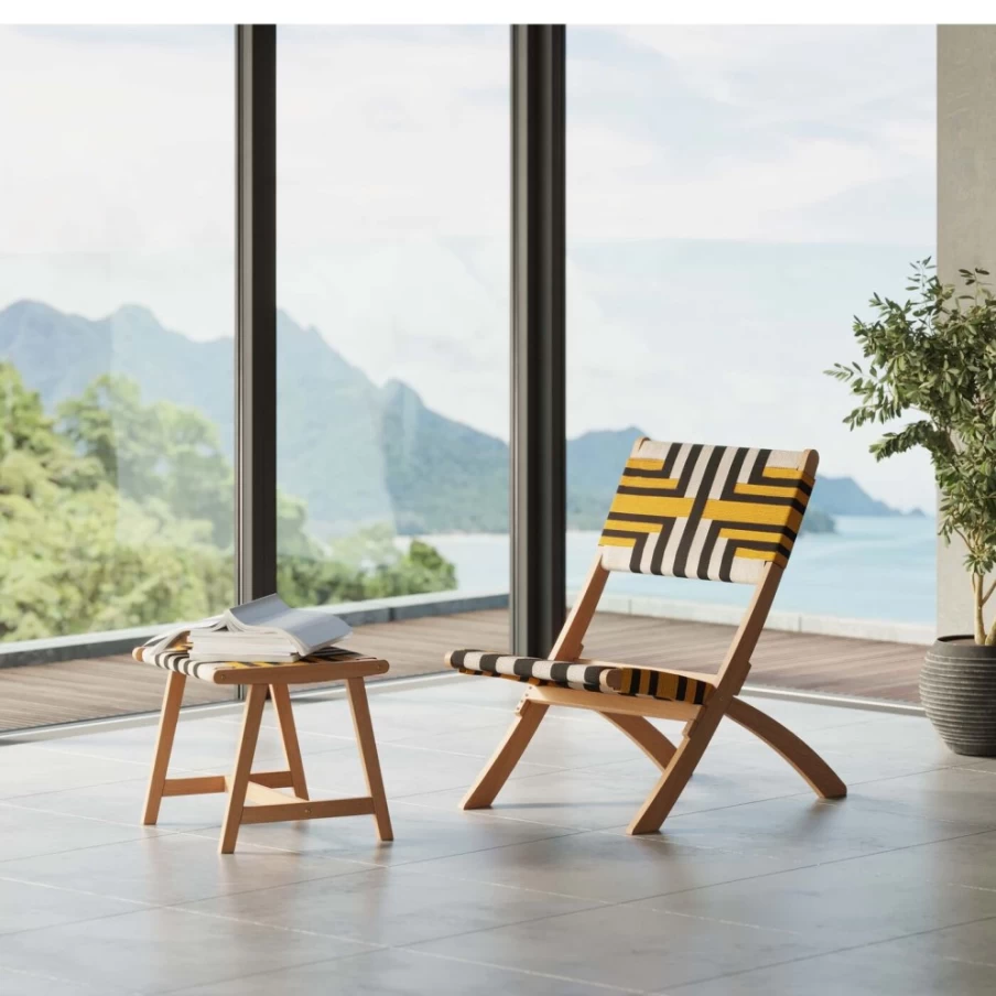KARE Design Ipanema Folding Chair - Colorful, Lightweight, Portable for Indoor & Outdoor Use