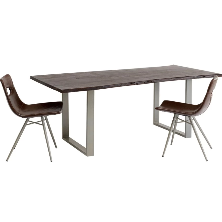 KARE Design Modern Table Harmony Dark Silver Dining Table 180cm x 90cm