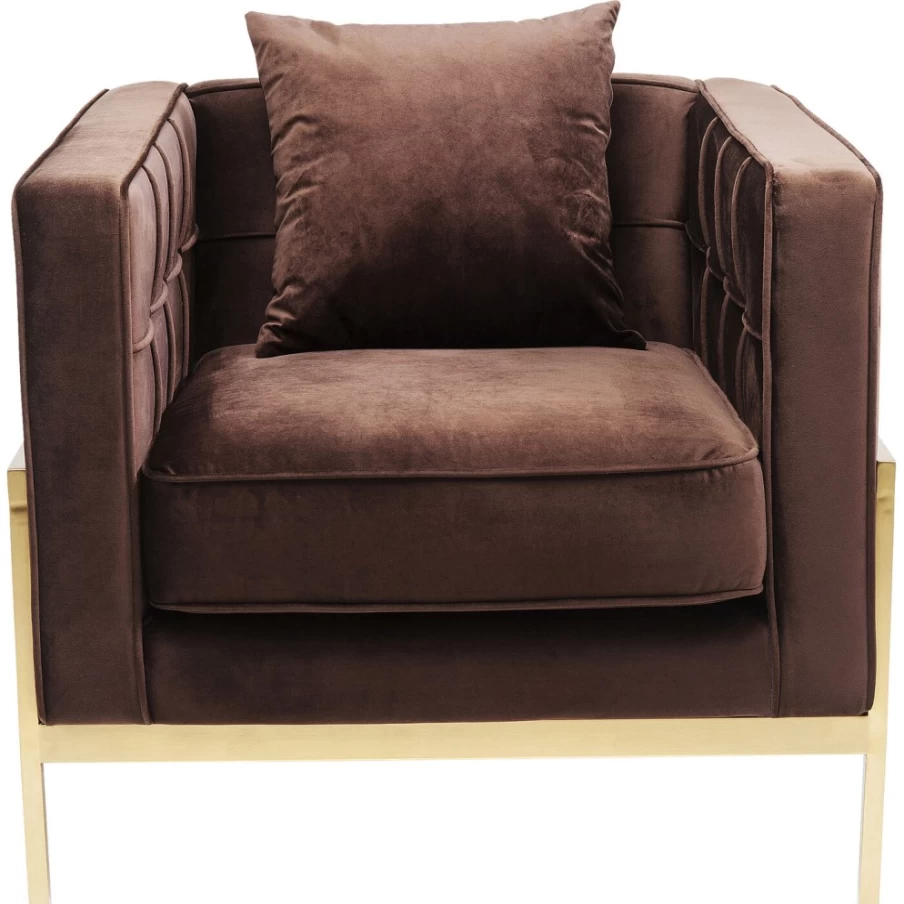 "KARE Design Modern Loft Style Brown Leather Armchair – Stylish Comfort for Your Home"