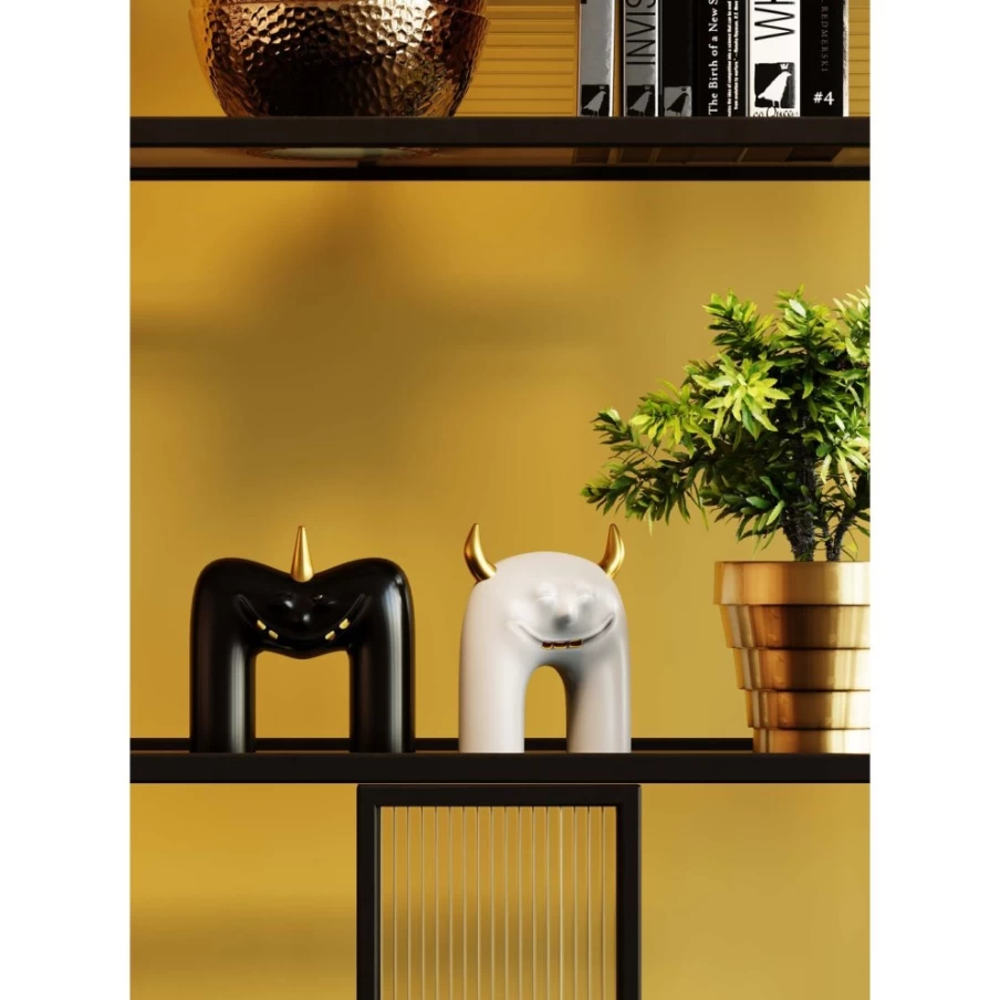 KARE Design Funny Black Teeth Decor Object - 15Cm Quirky Home Accessory