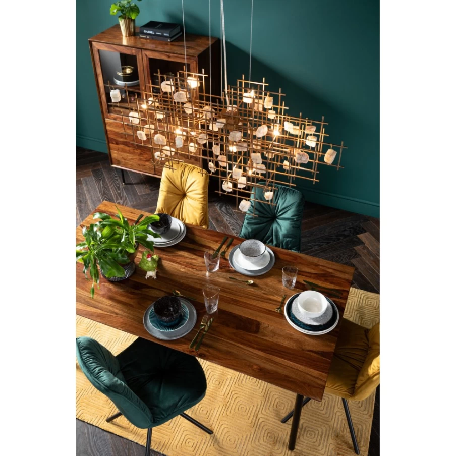 KARE Design Ravello Modern Dining Table 160x80 cm - Stylish Wooden Kitchen Table for 6