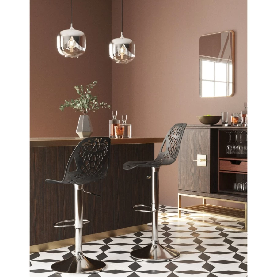 "KARE Design Modern Black Bar Stool Ornament - Decorative Home Accent"