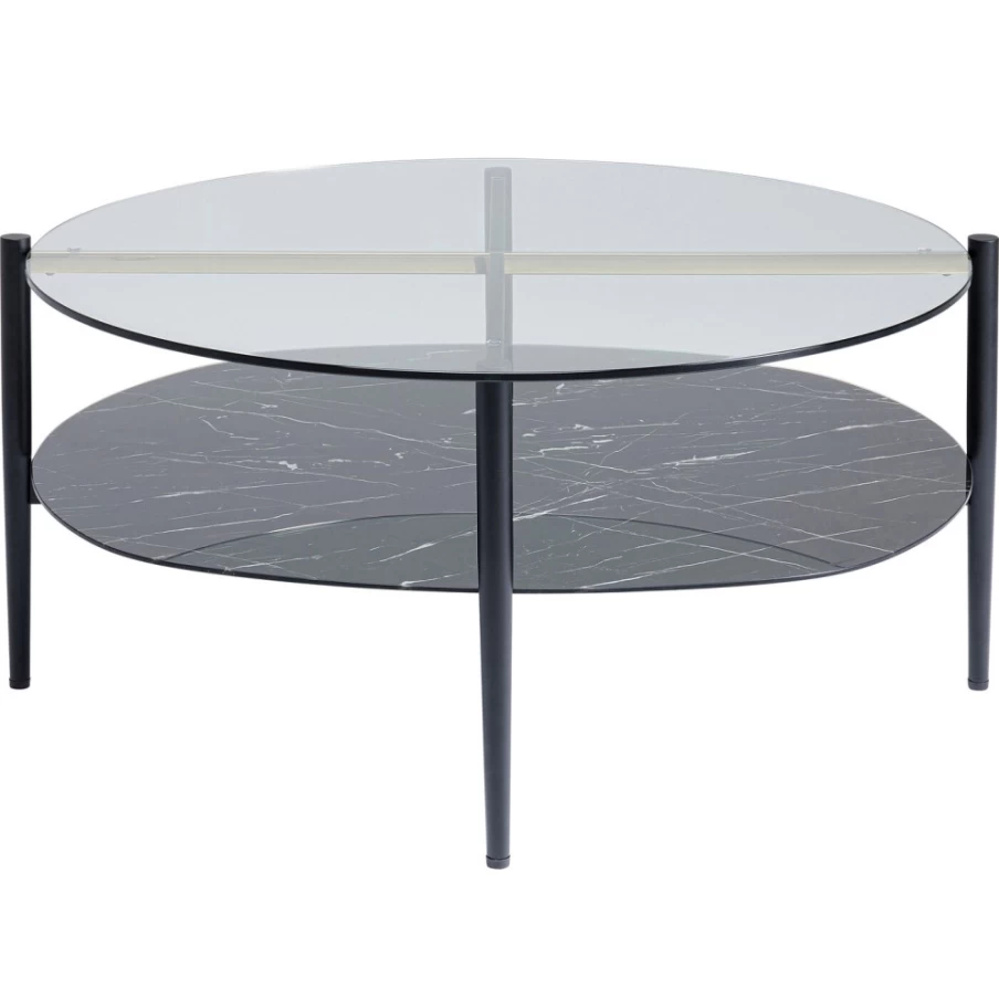 KARE Design Oval Coffee Table Noblesse - 97x91 cm Modern Living Room Center Table
