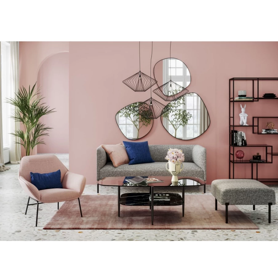 KARE Design Oval Coffee Table Noblesse - 97x91 cm Modern Living Room Center Table