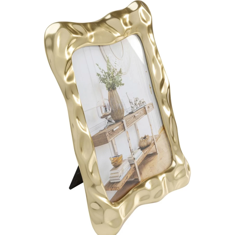 KARE Design Gold Jade Swing Picture Frame - 13x18 cm Elegant Wall Art Decor