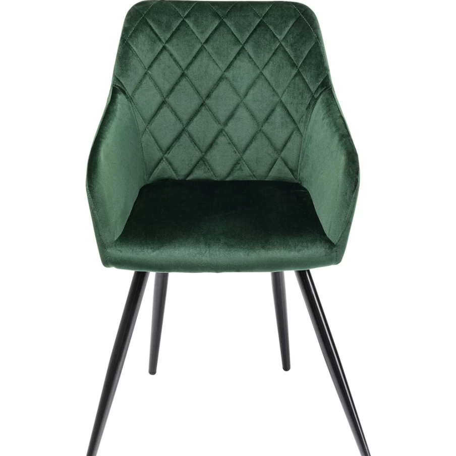 "KARE Design Bretagne Green Armchair – Modern Comfort with Stylish Armrests"