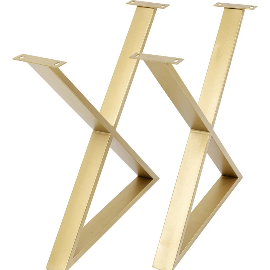 KARE Design Brass Base Tavola Cross Set of 2 - Decorative Table Cross Stands