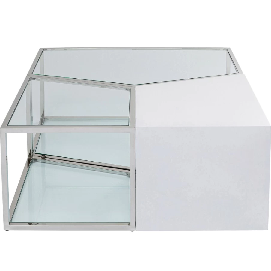 KARE Design Modern Coffee Table Set 95x95cm - Stylish Square Living Room Furniture