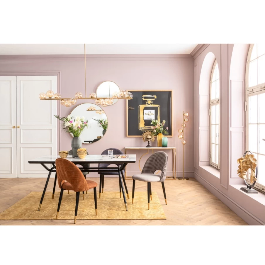 KARE Design Brass Pendant Lamp with Scala Balls, 155cm Modern Hanging Light Fixture